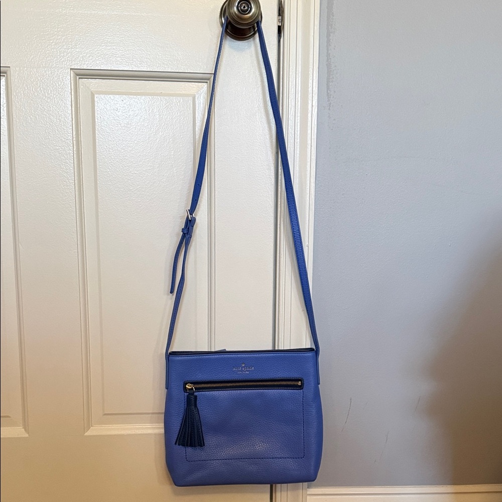 Kate Spade Periwinkle Crossbody Bag with Tassel - Picture 2 of 4